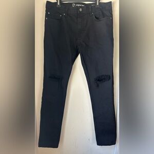 Original Use Black Slim Tapered Jeans